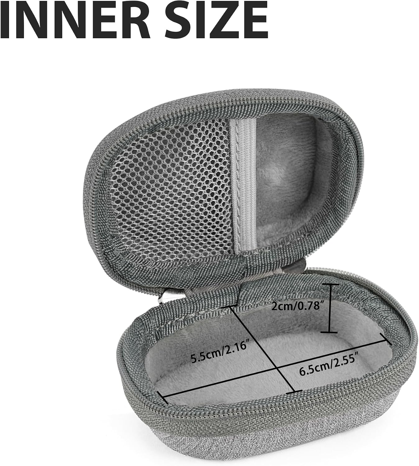 Musiin Hard Case for Guitar Tuner Portable Storage cover (Grey)