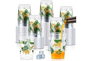 Jinei 100 Pcs Disposable Plastic Lion King Cups