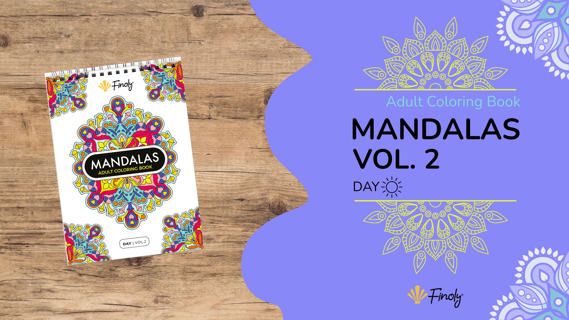 Set Di 3 Libri Da Colorare Per Adulti: Mandala, Animali, Funghi - 69 Disegni, Rilegatura A Spirale, Formato A4, Antistress - 2