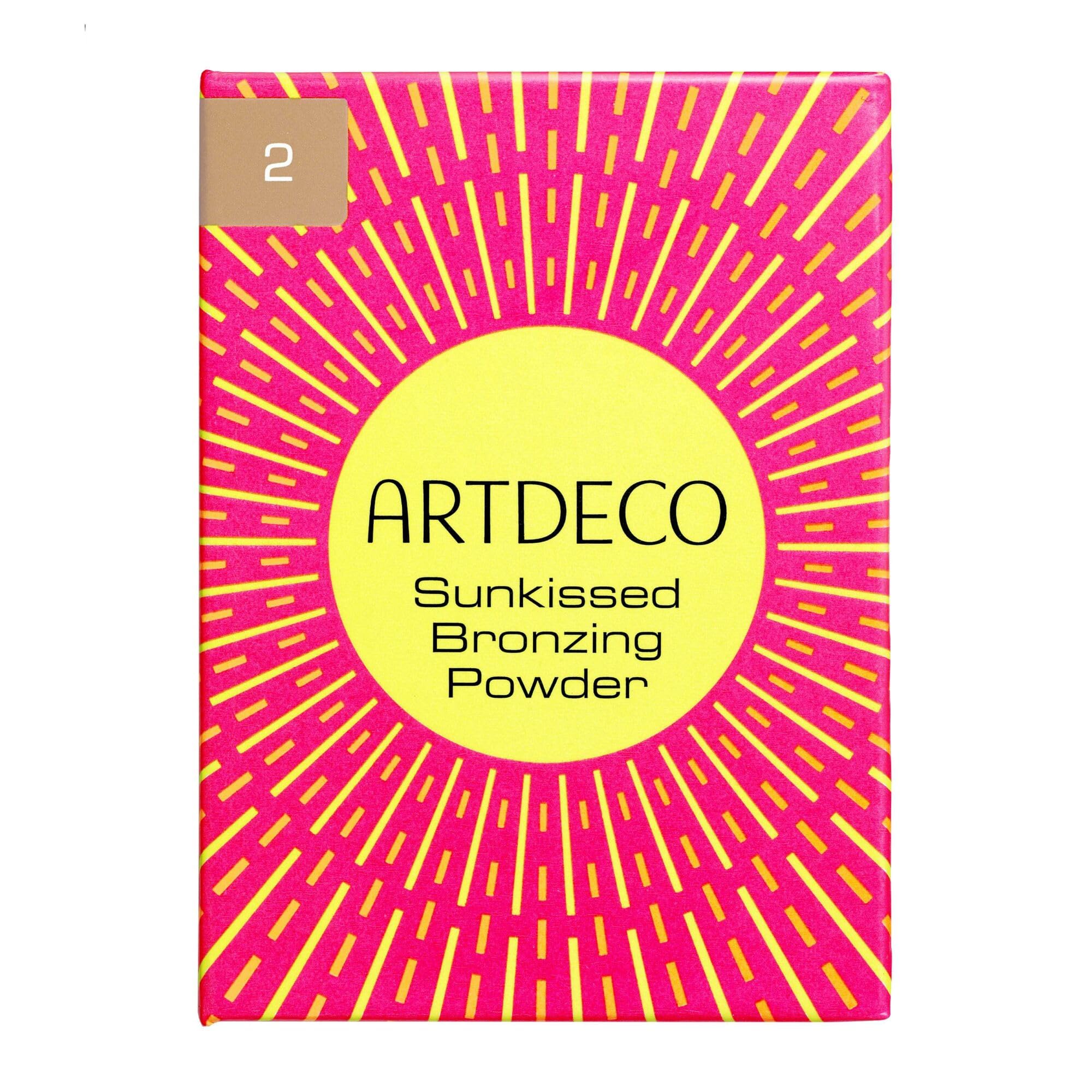 ARTDECO Sunkissed puder brązujący – delikatna opalona cera i naturalny blask – kompaktowy puder o jedwabistej teksturze – 1 sztuka