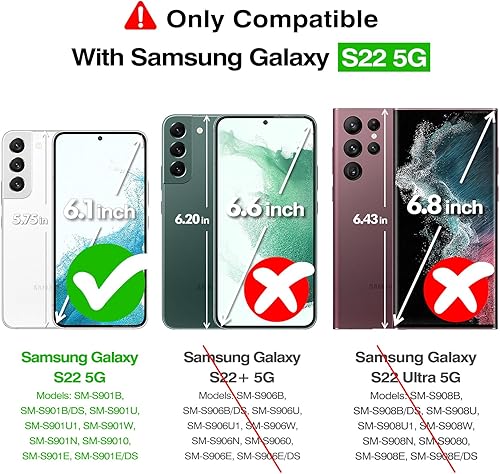 Miniatura 2 de Rayboen Funda para Samsung Galaxy S22 con purpurina, a prueba de golpes, funda protectora para Galaxy S22, bonita funda brillante brillante para