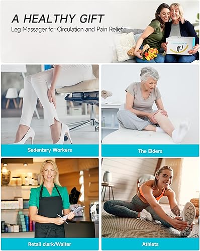 Miniatura 7 de ALLJOY Regalos de Navidad, masajeador de piernas para circulación y alivio del dolor FSA, regalos para hombres, mujeres, papá, mamá, masajeador de