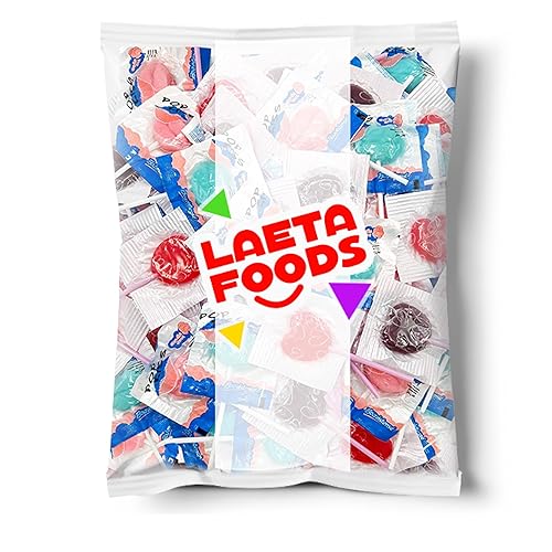 Miniatura 3 de LaetaFood Tiger Lollipops Original Surtido Pops Suckers Caramelos duros con sabor a fruta paquete de 2 libras