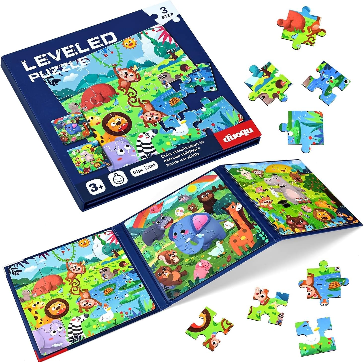 LUMINI Magnetic Puzzles for Kids Ages 4 5 6, Random Design Puzzles Jigsaw Puzzles for Toddler, Farm Preschool Magnetic Puzzles Kids Car Trip Activities Travel Toys (Pack of 1) (B0CQYJC3QC) Amazon Price History, Amazon Price Tracker