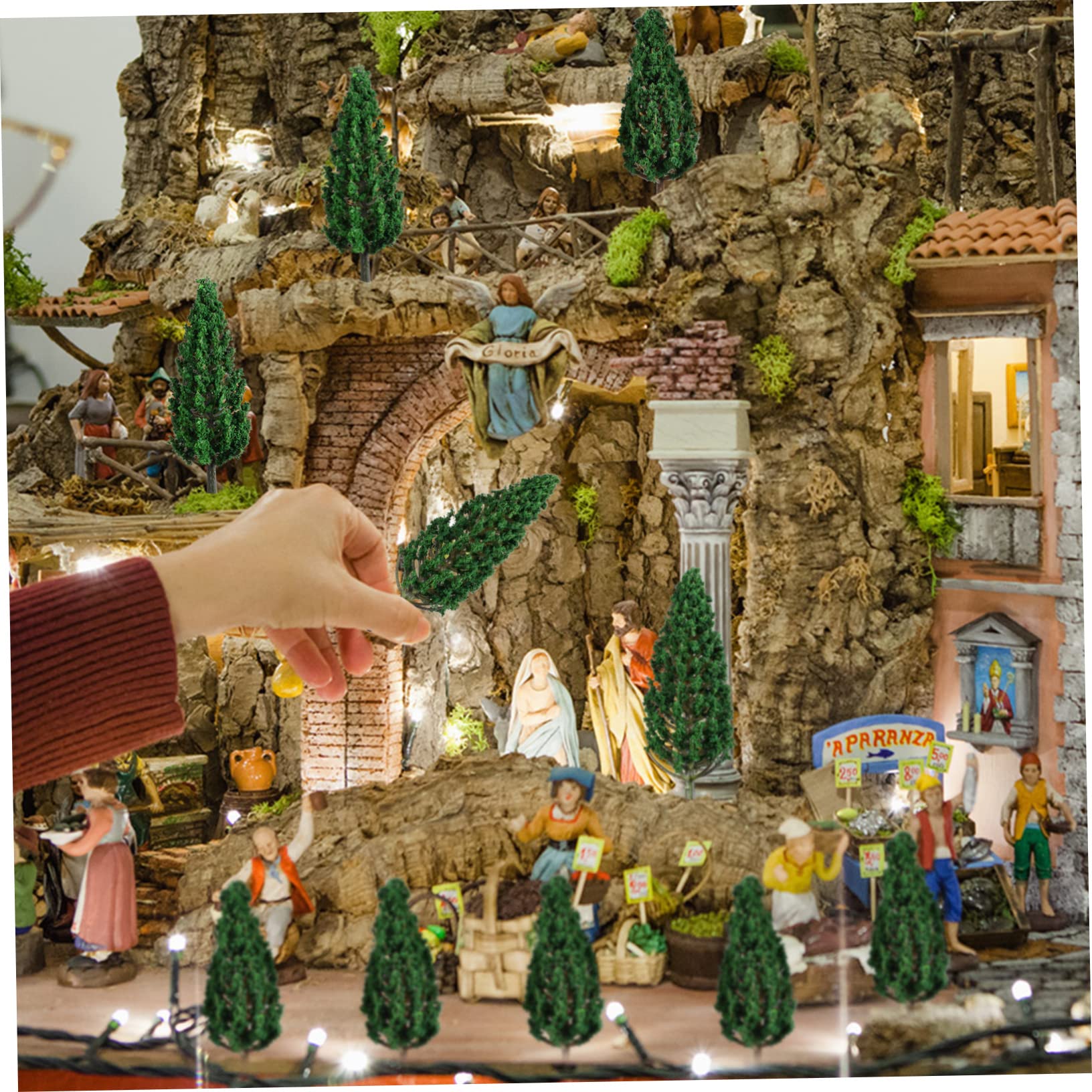 SEWACC 120piezas Árboles para Dioramas y Decoración Escénica De De Árboles para Trenes y Maquetas Variedad