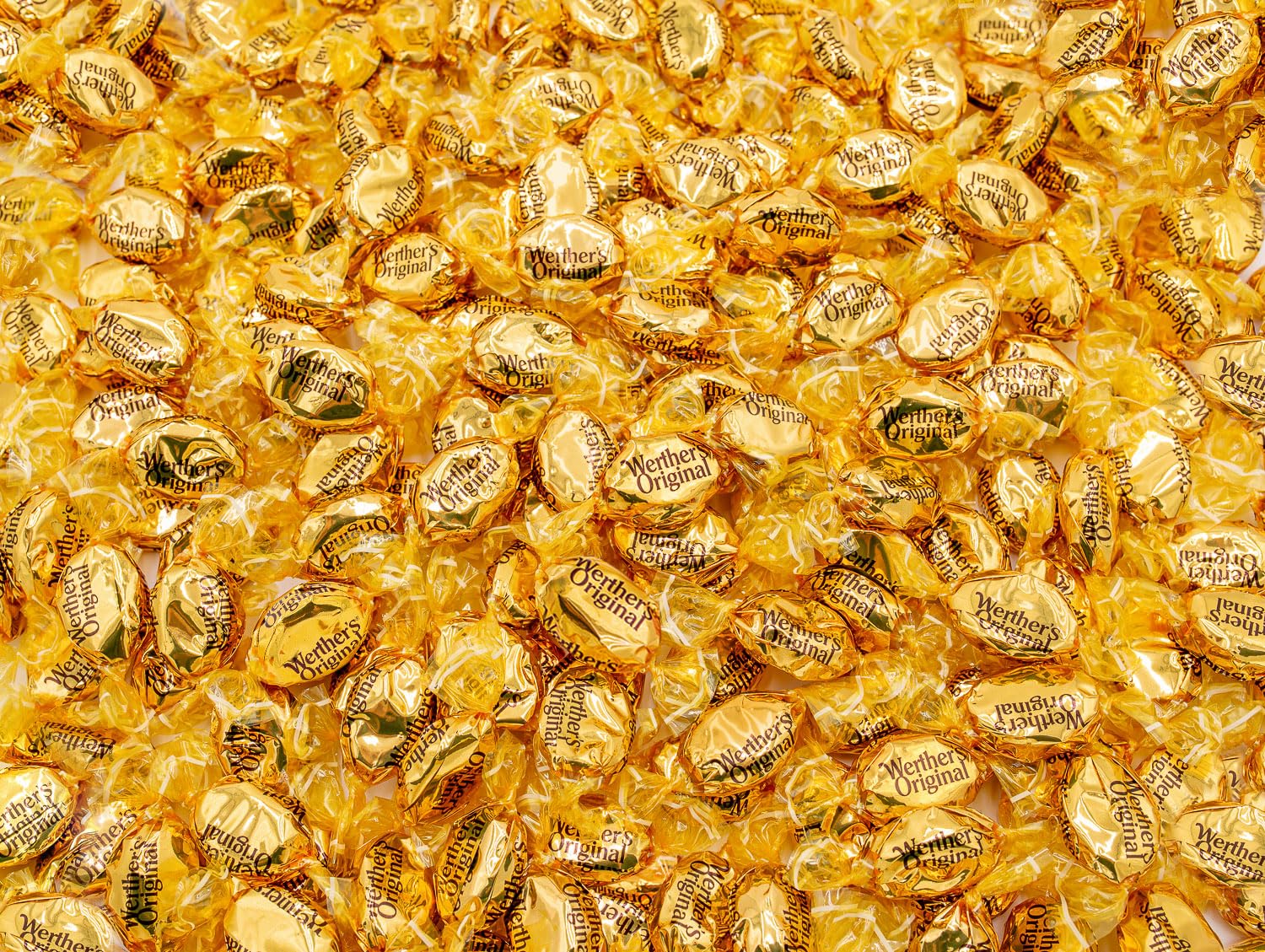 ORIGINAL Caramel Hard Candy 1 lb – Bulk Bag, Classic Cream and Caramel Flavors, Individually Wrapped (82 Pieces)