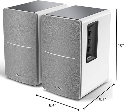 Miniatura 7 de Edifier Altavoces Bluetooth alimentados por R1280DB - Entrada óptica - Monitores de estudio inalámbricos - Altavoz de campo cercano de 4 pulgadas -