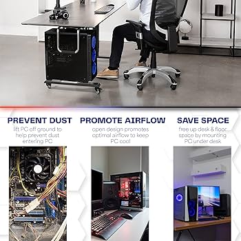 【新品・未開封】VIVO デスク下PCマウント MOUNT-PC04A Amazon.com: VIVO Heavy Duty Adjustable Under-Desk PC Mount