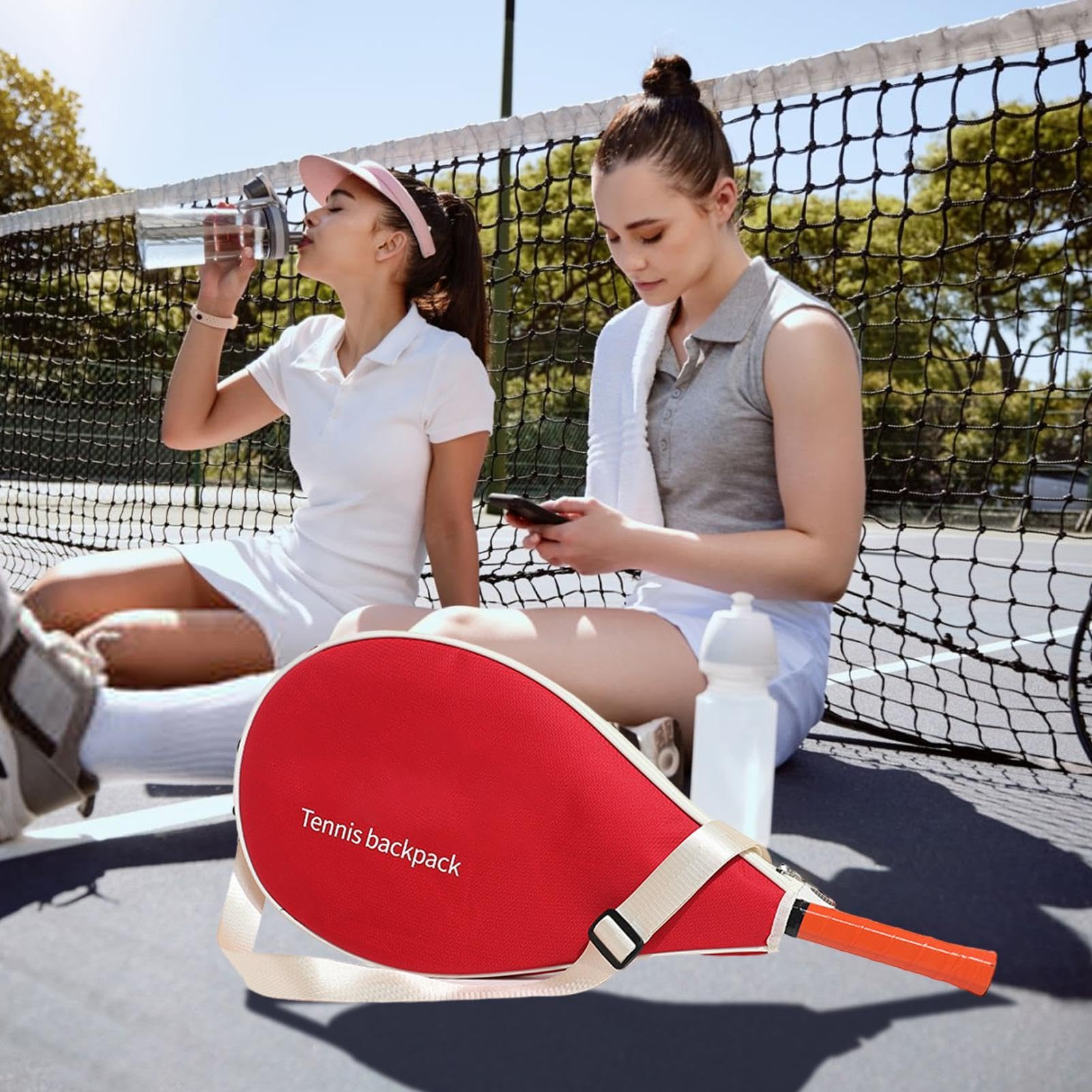 Tennisschlägertasche – große Kapazität, Crossbody-Tasche, Schlägerhalter für Outdoor-Sport, Schulter-Handtasche für Badminton-Enthusiasten