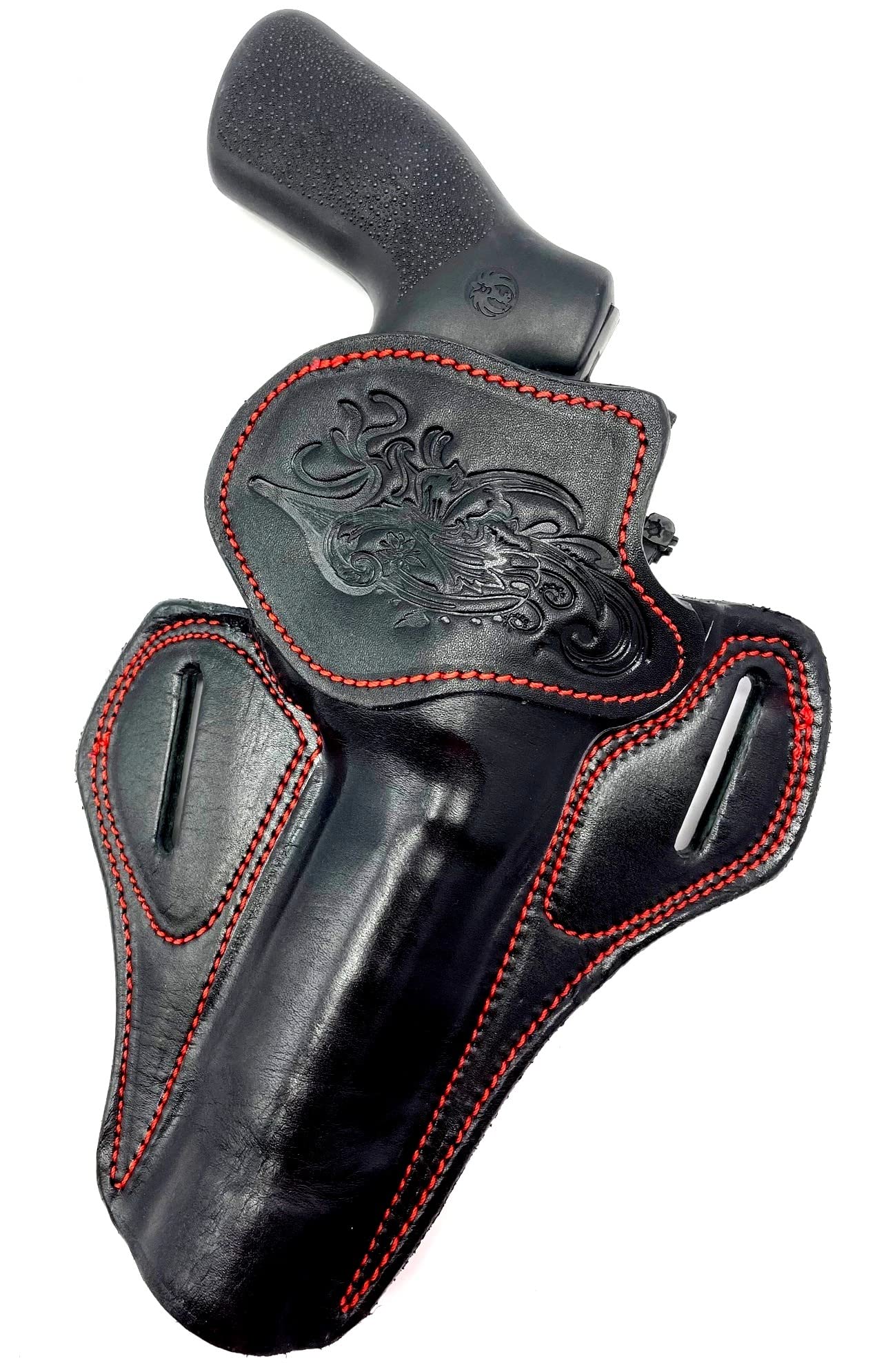 Cebeci Brown Leather OWB Belt Holster - Right Hand, For Colt King Cobra .357 Revolver 3" Barrel