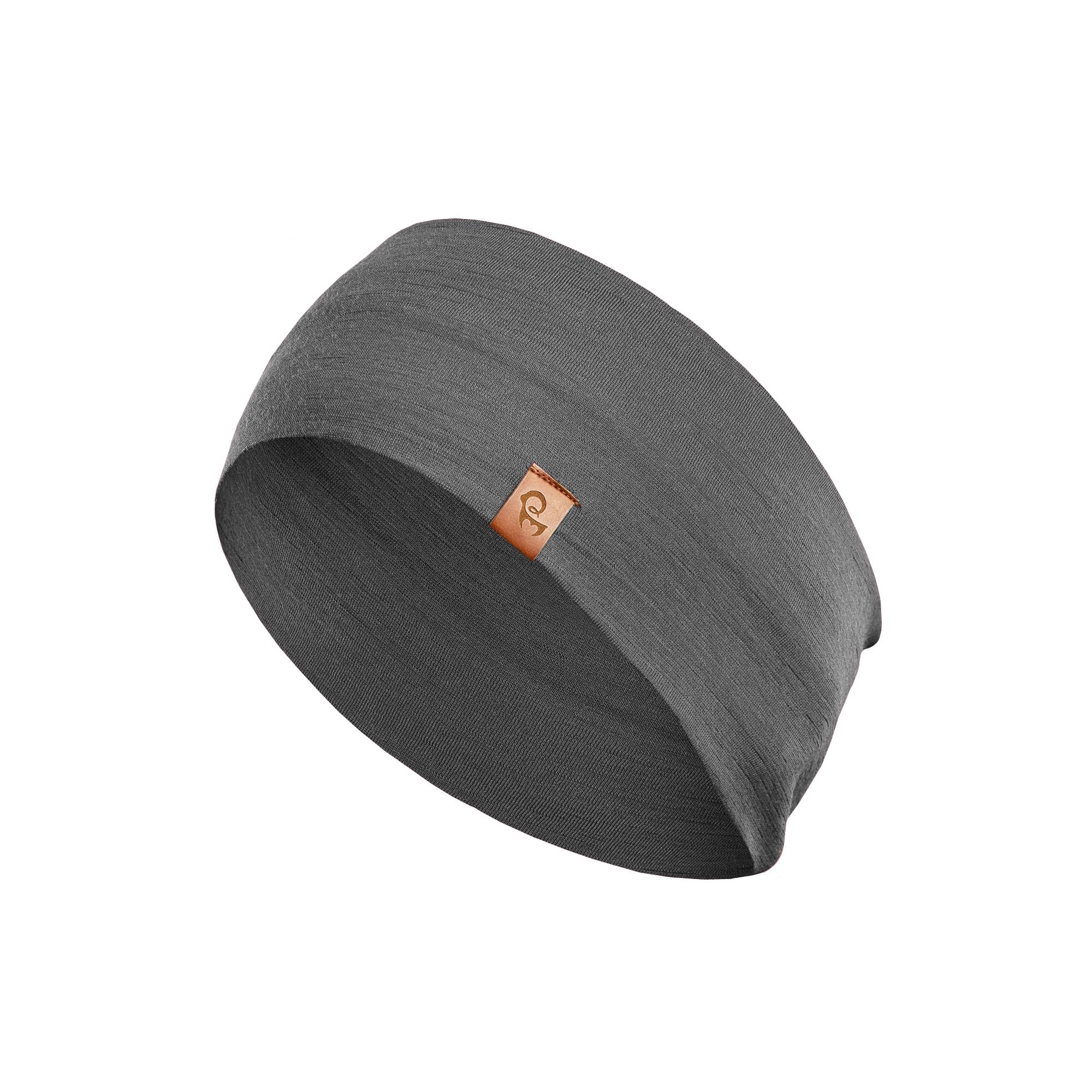 menique Diademas elásticas deportivas para yoga para mujer, 100% lana merina, bandana (universal, gris perfecto)