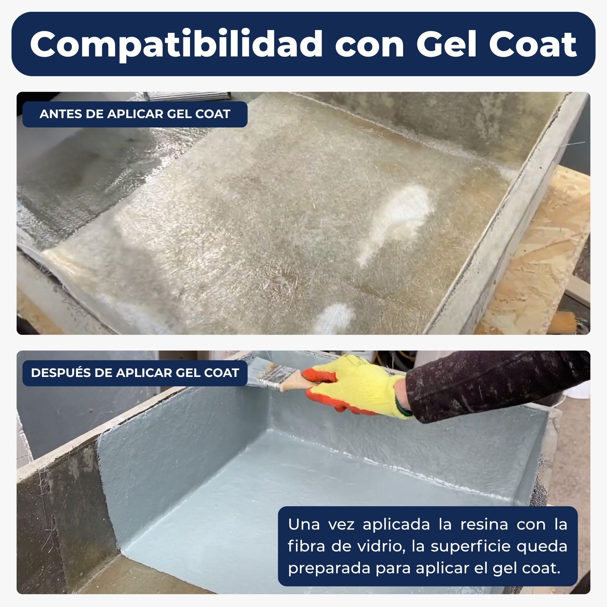 Resina de Poliéster 5 kg con Catalizador - Reparación de Piscinas, Barcos, Carrocerías y Superficies de Fibra de Vidrio
