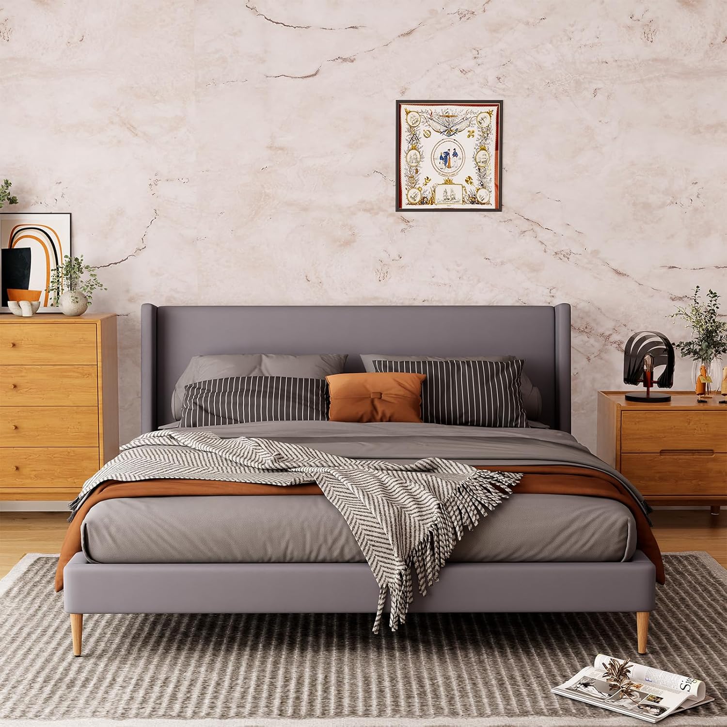 Flake White Marble Peel and Stick Wallpaper 32"×157" Granite Beige Contact Paper Limewash Europa Waterproof Self-Adhesive PVC Modern Covering for Living Room Countertop Bedroom Garage