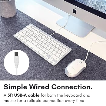 Amazon | MACALLY mac キーボード USB A 有線 コンパクト サイズ