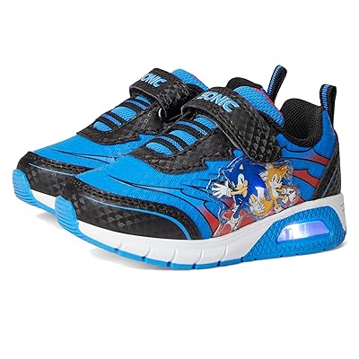 Josmo Sonic The Hedgehog Lighted Sneaker (Little Kid) Boys Shoes Blue