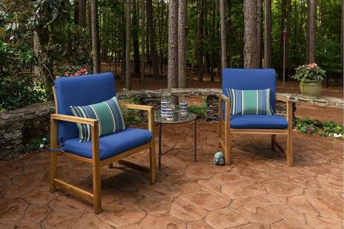 Miniatura 4 de Sunbrella Cojines de patio - Cojín de asiento profundo 22 pulgadas de ancho x 44 pulgadas de largo x 3.5 pulgadas de alto, cojín de repuesto