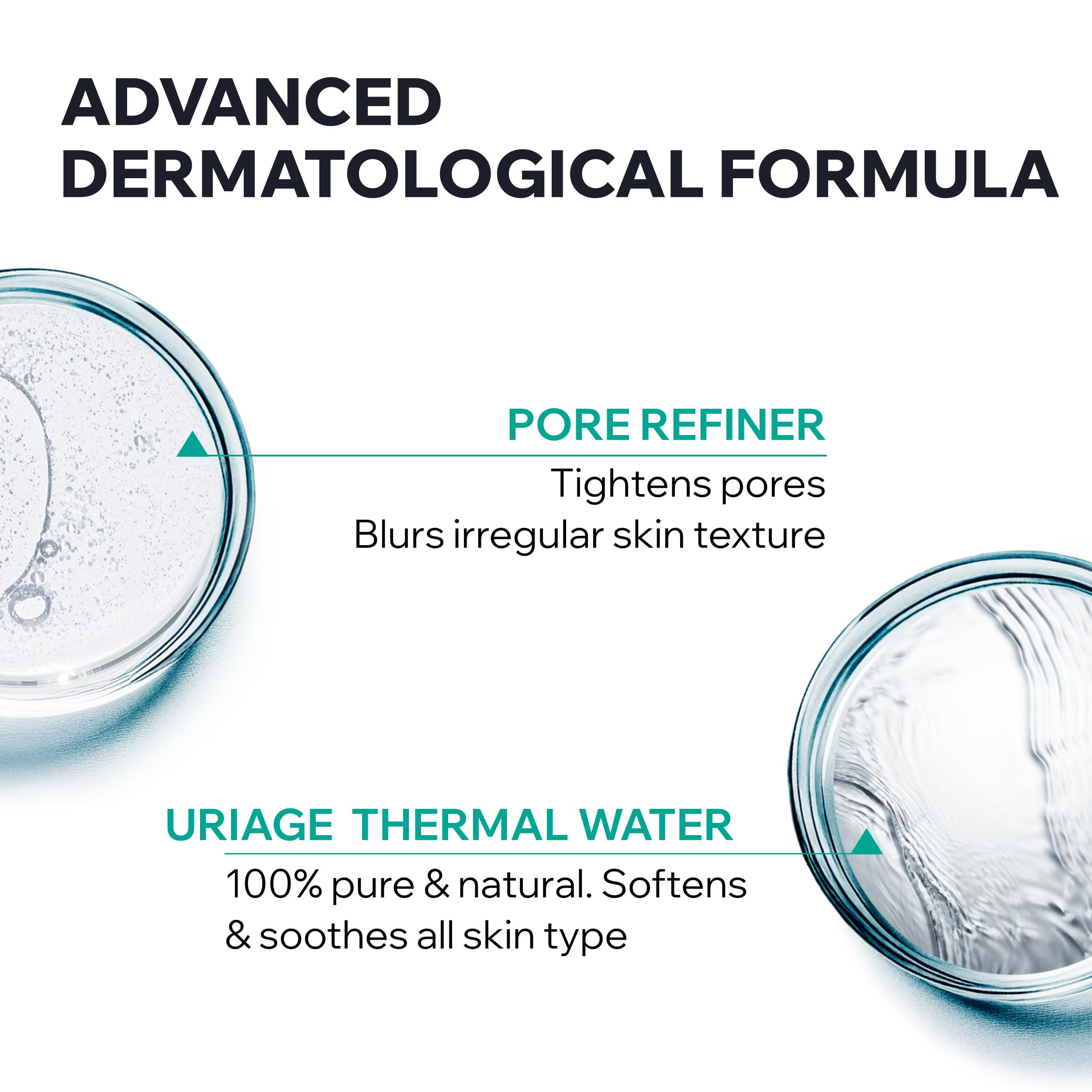 Uriage Hyseac Mat Mattifying Gel-Cream, Primer & Moisturizer, Reduces Skin Shine, Absorbs Excess Sebum, Tightens Pores, Ideal Makeup Base, Light Cream
