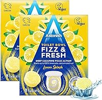 Vista 11 de Astonish Limpiador espumoso de eucalipto para inodoro, limpieza profunda, calcio y óxido, sin botella, elimina las manchas duras, caja de 8 tabletas