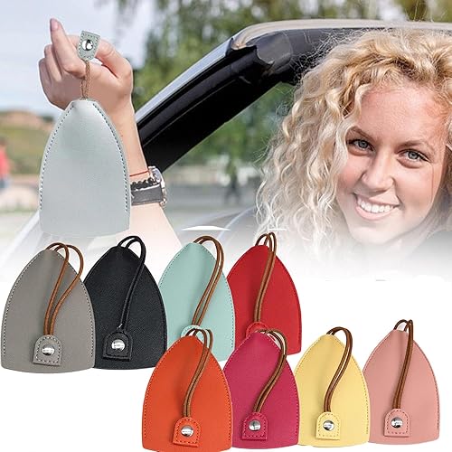 Miniatura 6 de TrustBlai Car Key Case, 8Pcs Creative Pull-Out Key Case Cover, PU Leather Large-Capacity Car Key Protective Bag