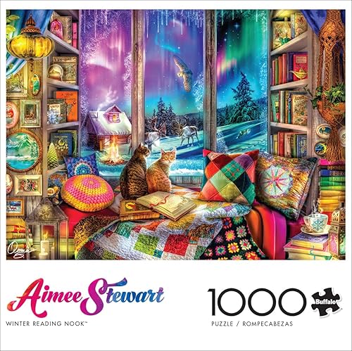 Miniatura 2 de Buffalo Games - Aimee Stewart - Rincón de lectura de invierno - Rompecabezas de 1000 piezas para adultos rompecabezas desafiante perfecto para