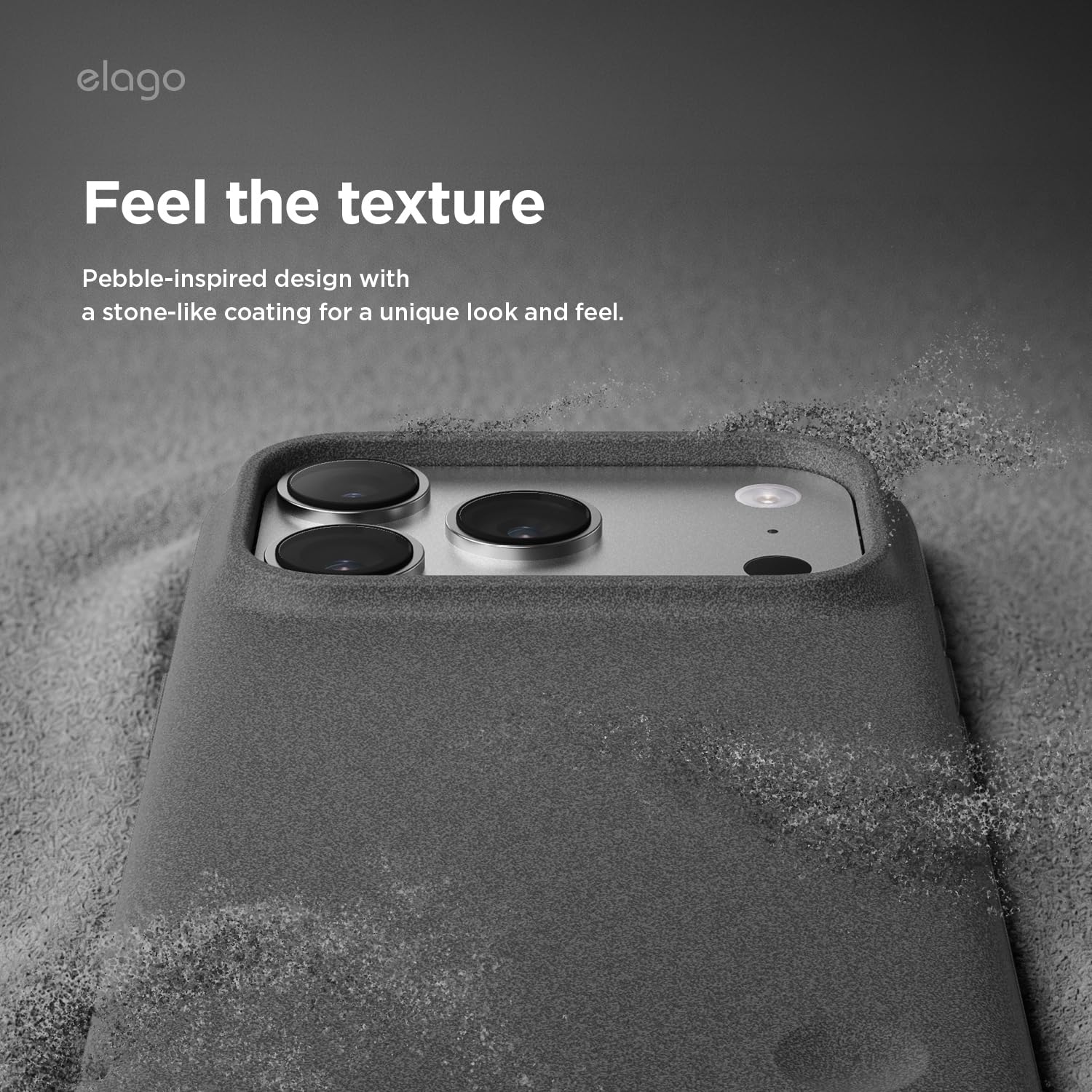elago Magnetic Pebble Case for iPhone 18 Pro Max & iPhone 17 Pro Max Gray — Amazon image 3