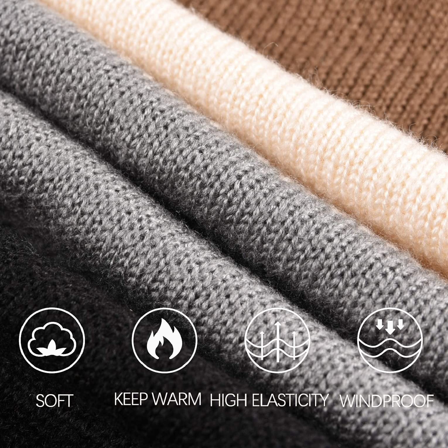 UMIPUBO Maglione Donna Chic Oversize Maglione a Maglia Colorblock Morbido Righe Pullover Casual Knitted Bluse Manica Lunga Moda Girocollo Tops Maglieria per Autunno Inverno Felpe Ragazza