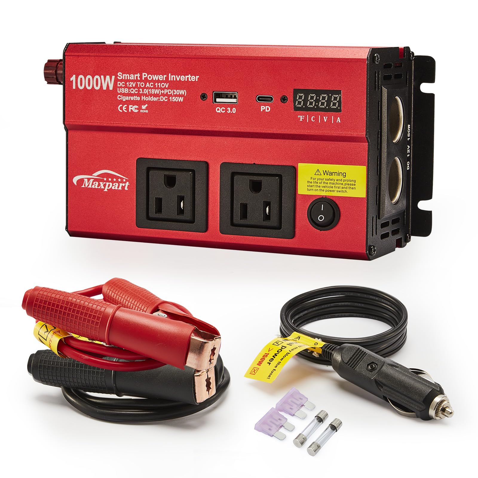 1000W電源インバータ Amazon.co.jp: TWING 車用1000Wインバーター、12V DC~110Vパワー