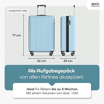 Suitcase lightblue
