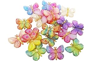 Honbay 20PCS Slime Charms, Cute Butterfly Embellishments