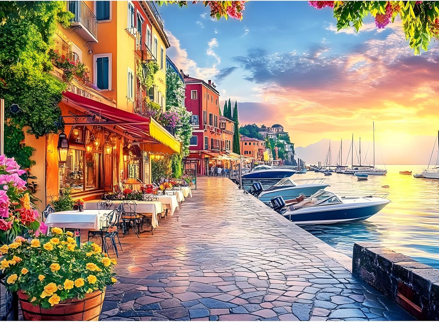 500 Pieces Jigsaw Puzzles for Adults, Forest Cabin Puzzle for Adults Seniors, River Flowers Puzzle 500 Pieces, Gift for Birthday, Home Decor, Fun for Family Entertainment(20.5 * 15 in)