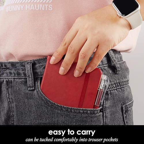 Miniatura 7 de Paquete de 3 cuadernos pequeños, minicuadernos con forro de cuero, diario para hombres y mujeres, bloc de notas pequeño con soporte para bolígrafo,