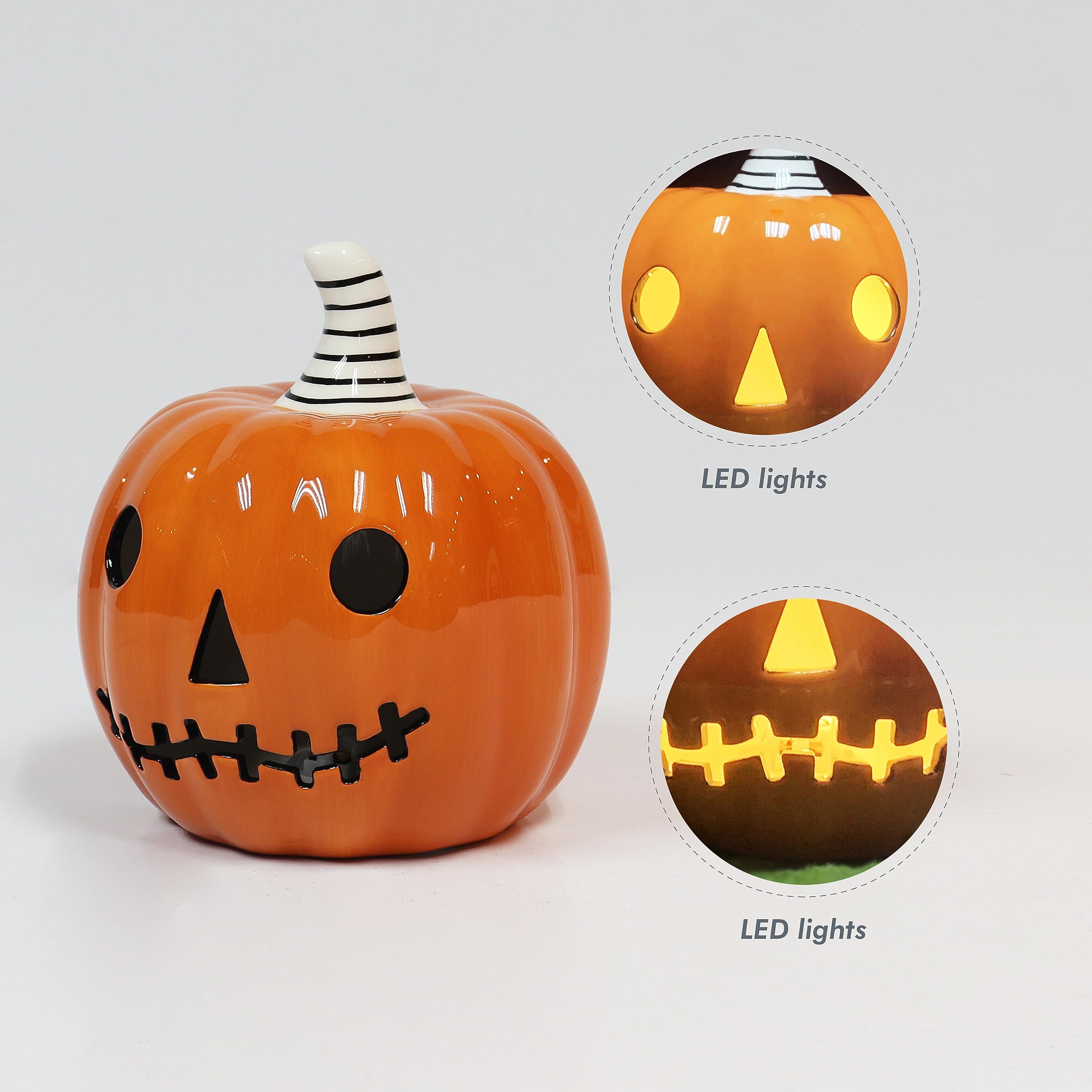Amazon.com: Midnight Manor Halloween LED Lighted Ceramic