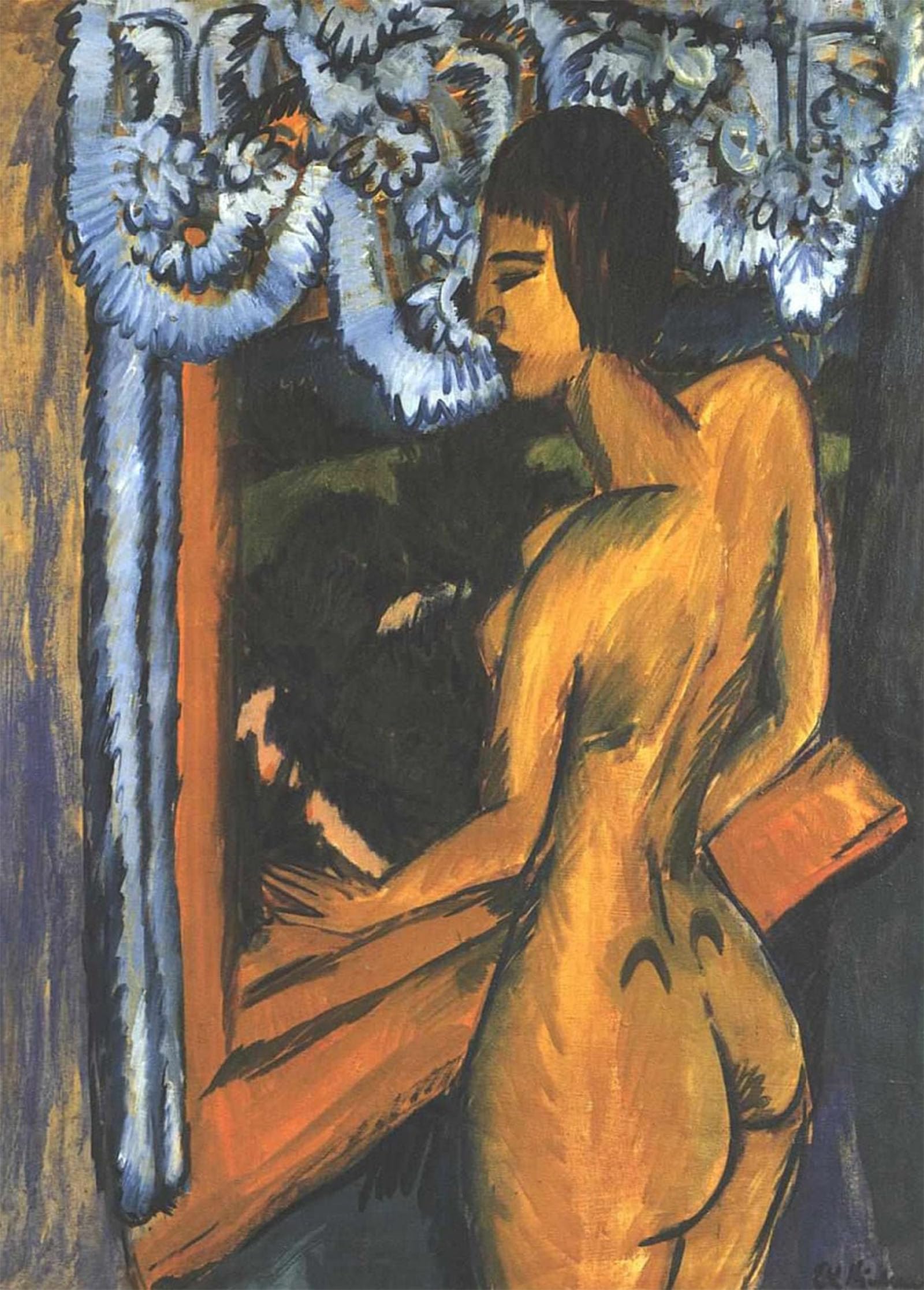 POSTERIIk Famous Modern Artwork Art Mural Mountain Landscape by Ernst Ludwig Kirchner Oil Paintings Pictures for Home Decor 60x90cm