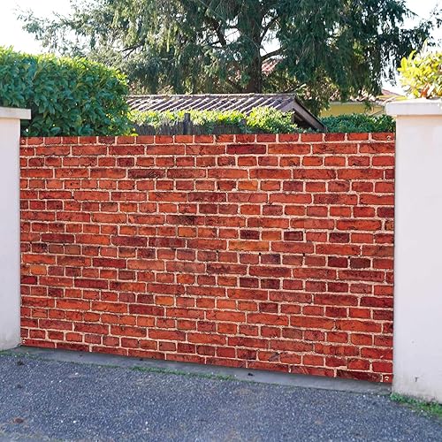 Miniatura 10 de Telón de fondo de pared de ladrillo rojo, tela grande, letrero de ladrillo rojo, fondo de fotos para baby shower, fiesta de cumpleaños, boda,