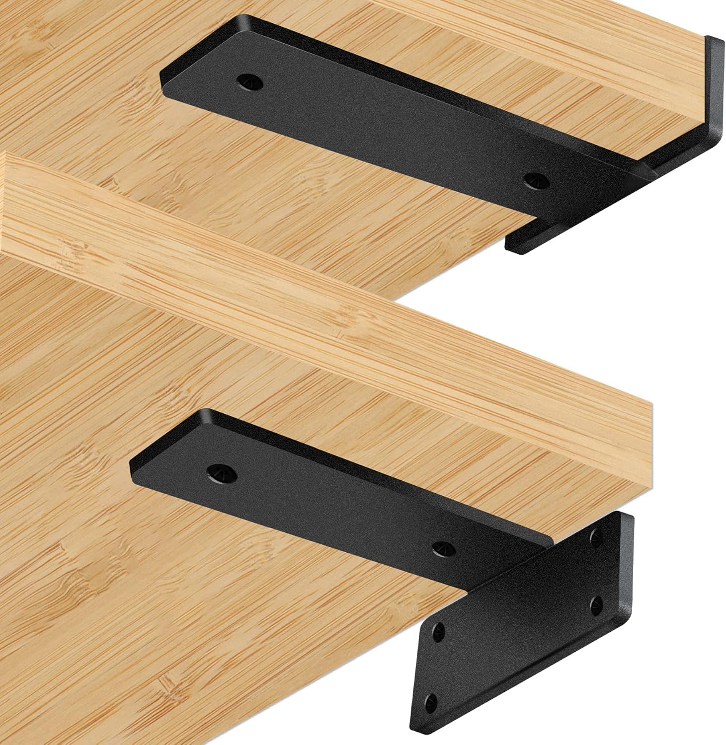 Floating Shelf Bracket 12 Inch (1/5"Thick) Heavy Duty