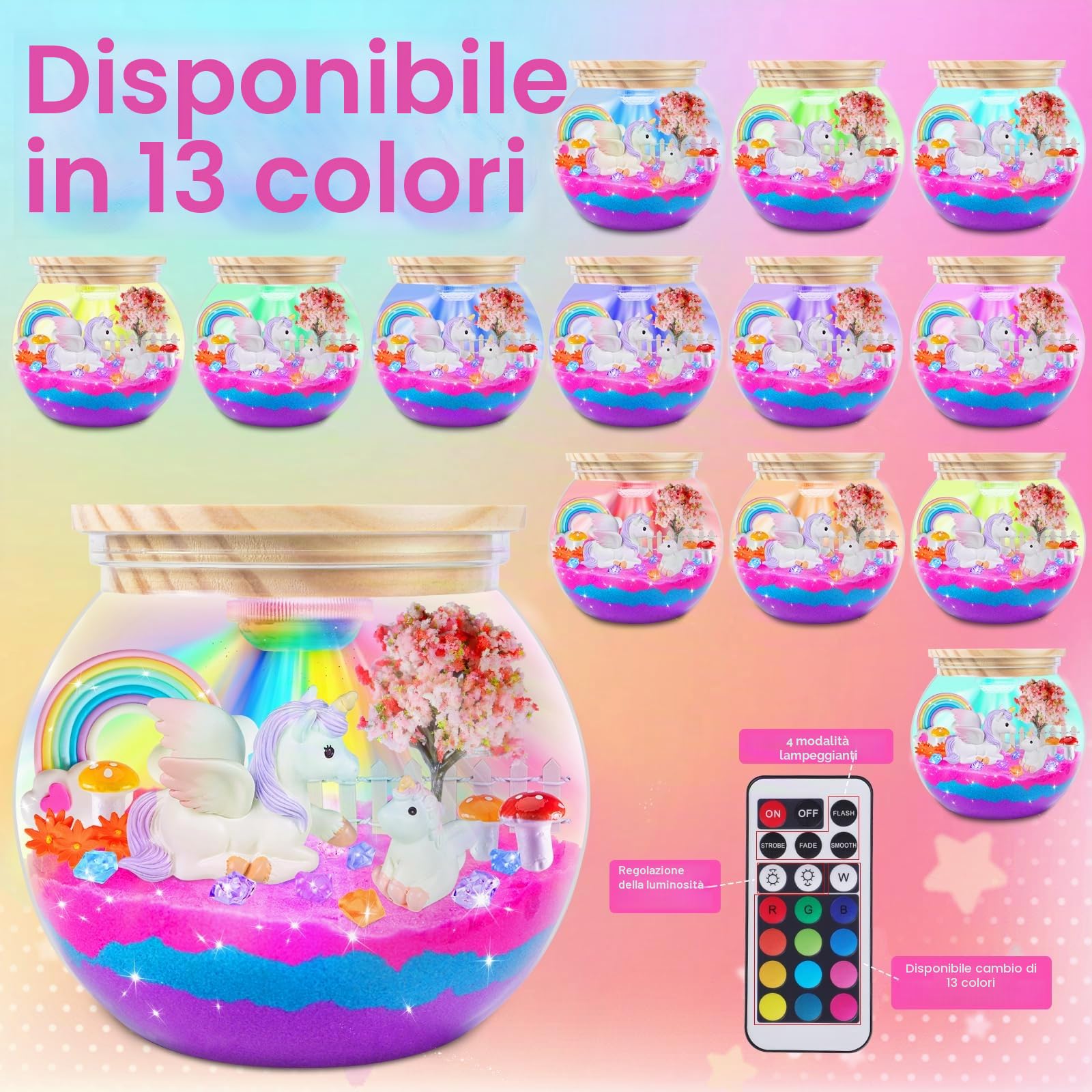 Yellcetoy Regalo unicorno per ragazze a partire dai 5 anni, set fai da te per bambini, unicorno, giocattolo di compleanno, idea regalo per ragazze, 5, 6, 7, 8, 9, 10, 11, 12 anni