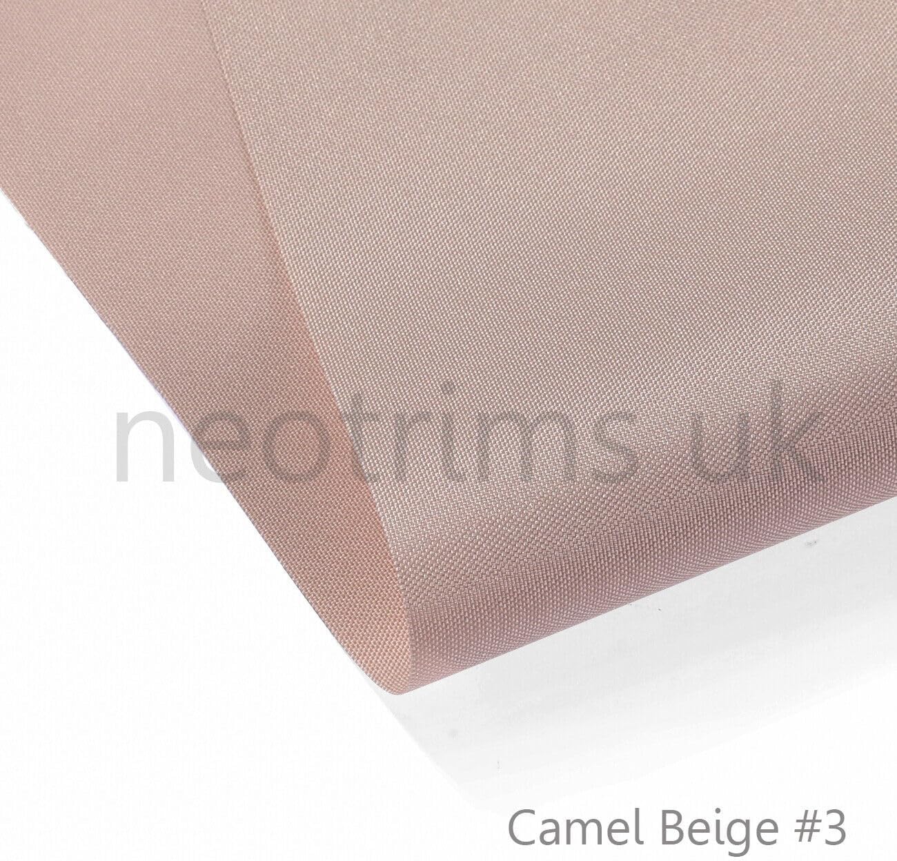 Waterproof Canvas Fabric Material Light Weight 160gsm 300 Denier for Outdoor,Home Décor Coverings & Apparel.Softer Pliable Easy Sew, Neotrims UK. Camel Beige, 5 Meters