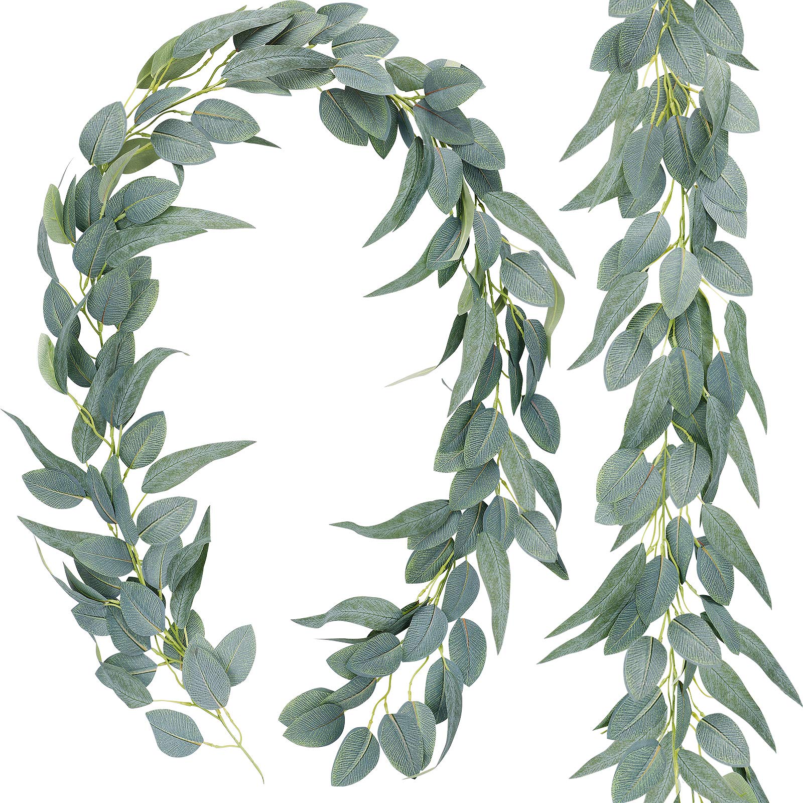 Buy Ageomet 2 Pack Artificial Eucalyptus Garland Eucalyptus Vine