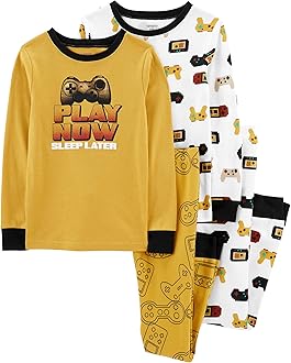 4 Piece Pajama Set (Play Now, 6)
