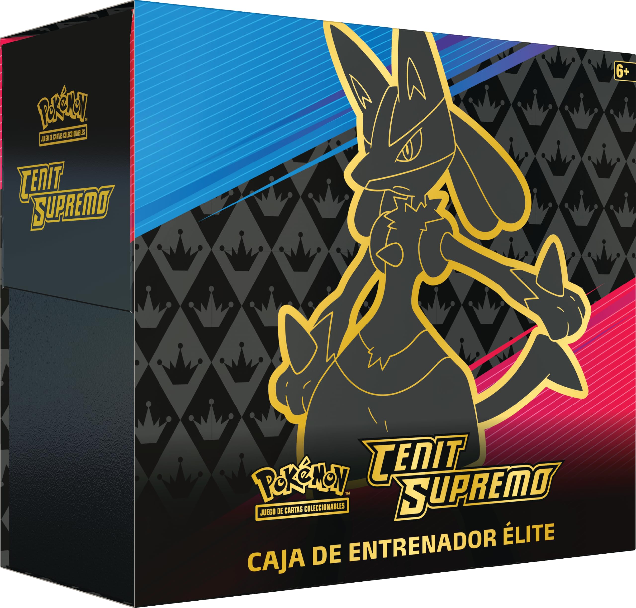 Pokémon JCC: Caja de Entrenador Élite de Cenit Supremo de JCC Pokémon (1 Carta holográfica grabada en Relieve, 10 Paquetes de Mejora y Accesorios prémium)