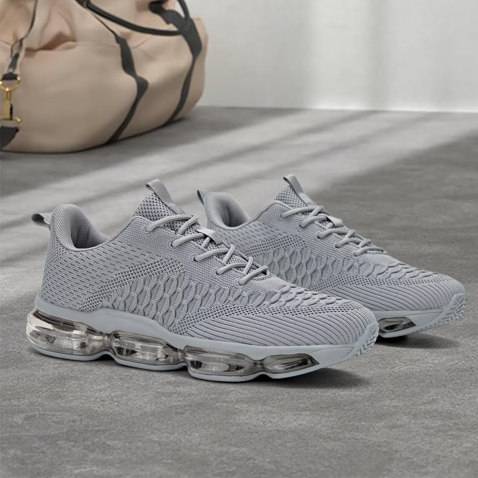 Zapatos Baskets à coussin d'air pour homme - Style décontracté et respirant - Pour la marche, le tennis, la gym, le sport