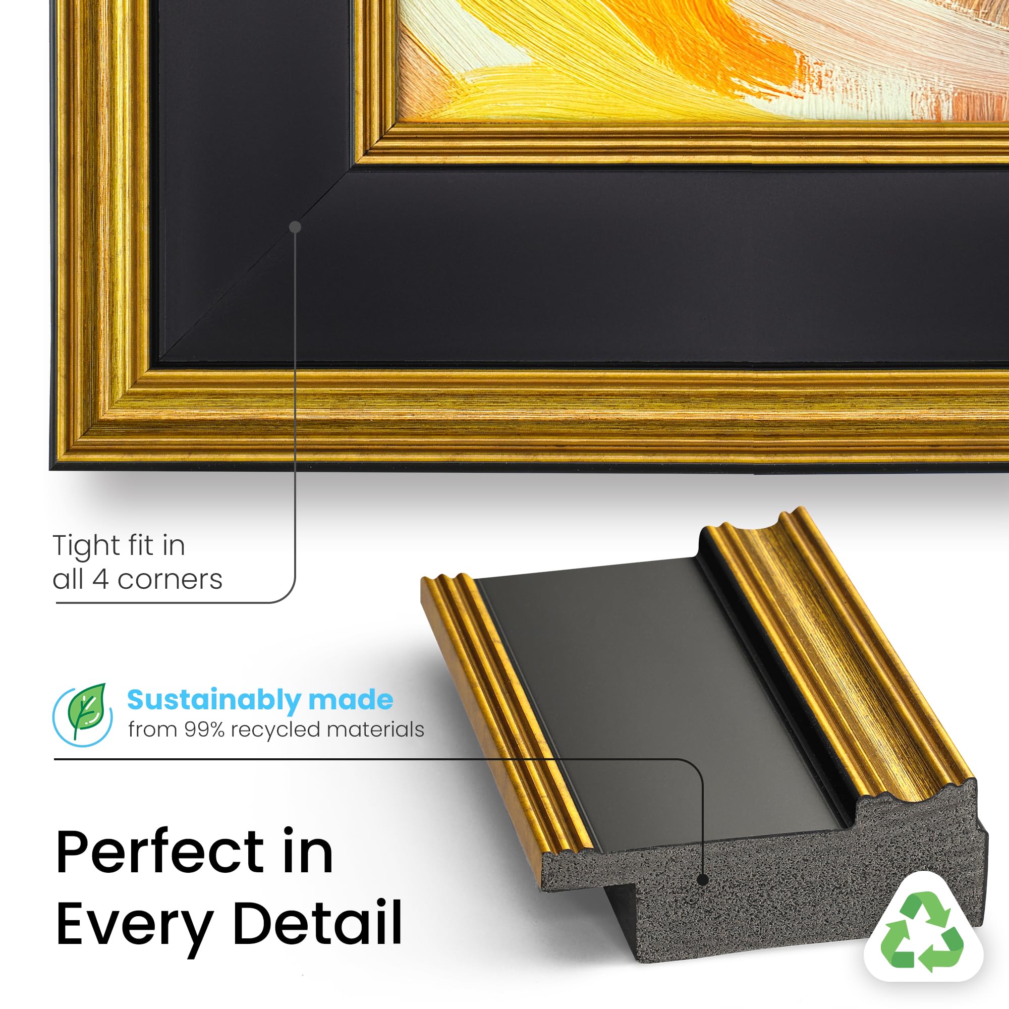 Amazon.com: Frame My TV Deco TV Frames - Antique Gold