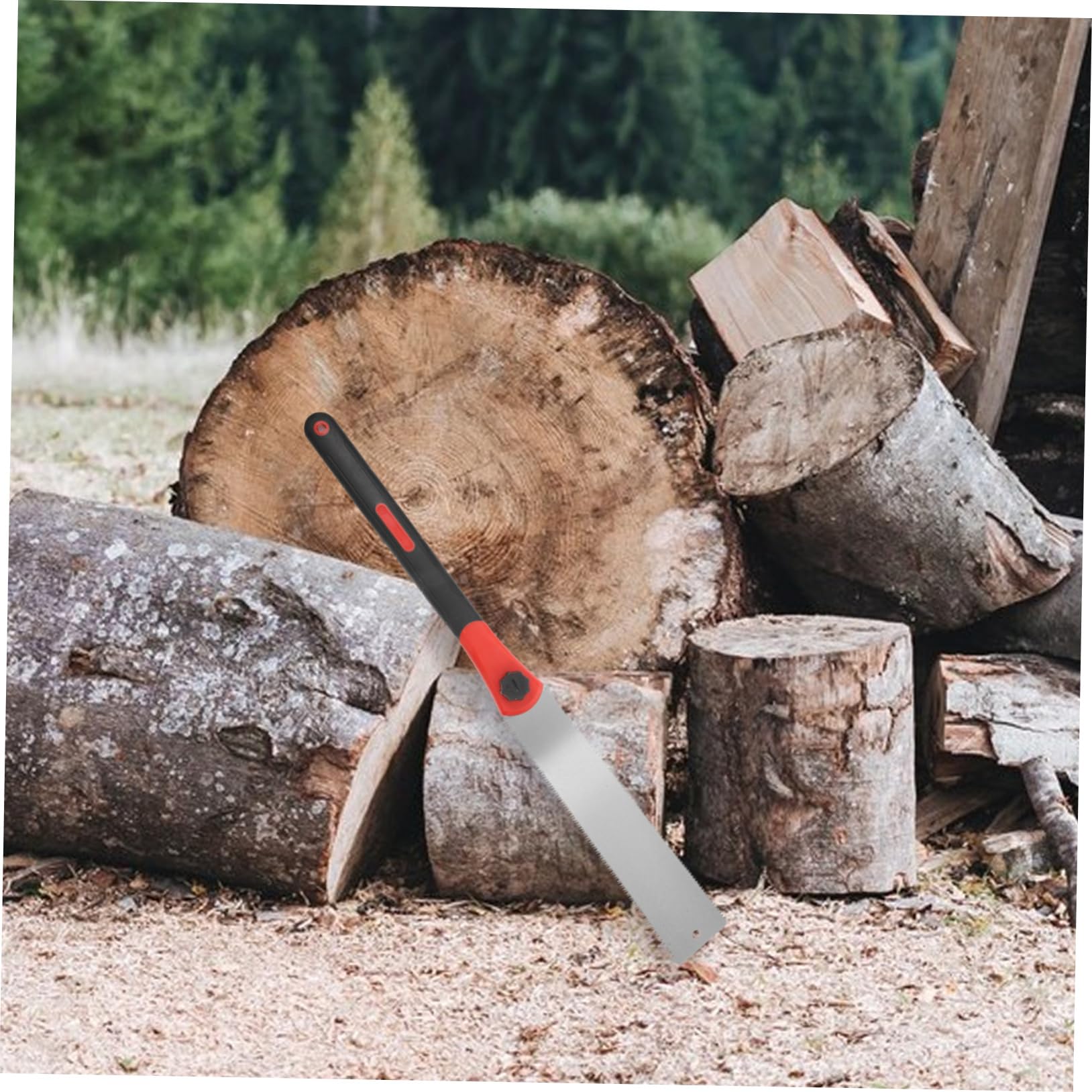 Housoutil Seghetto Giapponese Doppio Filo per Legno, Taglio di Precisione, Denti Fini, Impugnatura Pp, Lama Sk5, per Falegnameria e Lavori Manuali