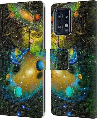 Miniatura 10 de Head Case Designs Officially Licensed Dave Loblaw Synthwave Street Sci-Fi and Surreal Leather Book Wallet Case Cover Compatible with Motorola Moto