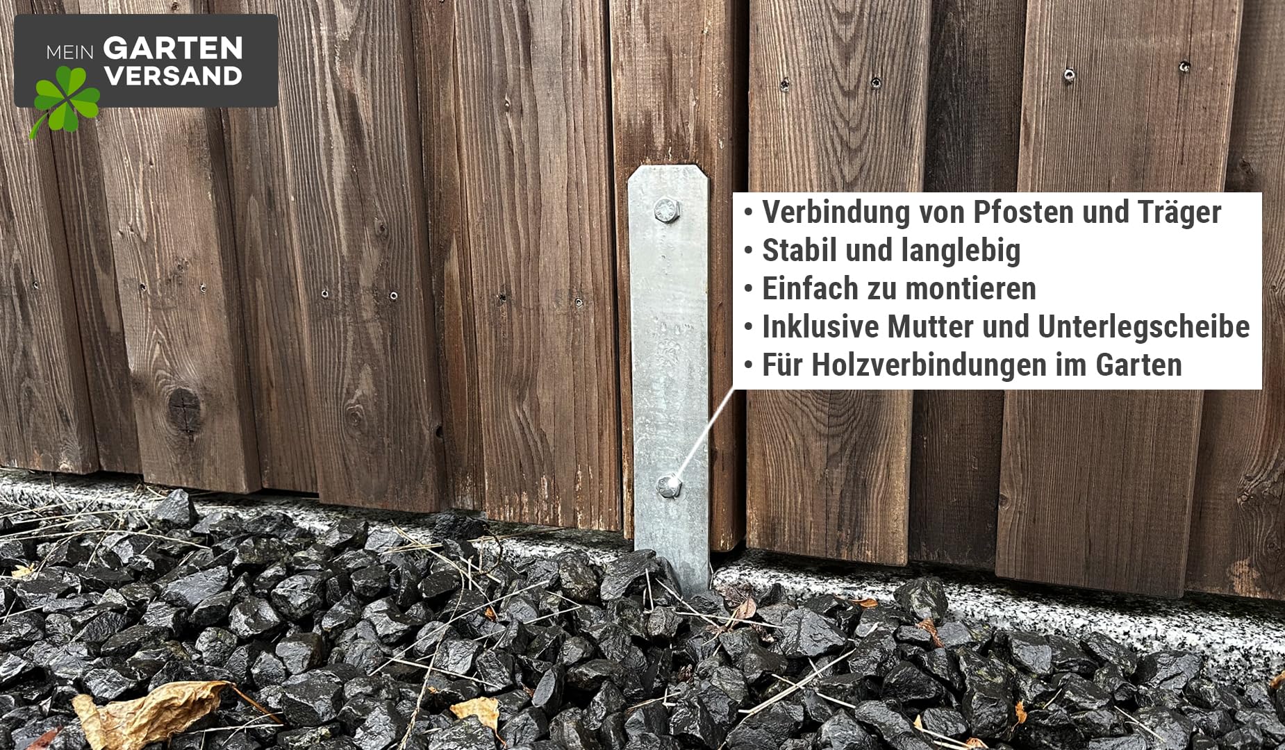 Edelstahl Durchgangsschrauben M10 x 110 mm für H-Pfostenträger – 10 Packungen à 2 Stk. inkl. Muttern & Unterlegscheiben, Sechskantbolzen für 9x9 Pfosten
