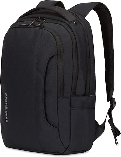 Miniatura 1 de SwissGear 3573 Mochila compacta para portátil, color negro, 17 pulgadas, Negro -, Mochila compacta para portátil 3573