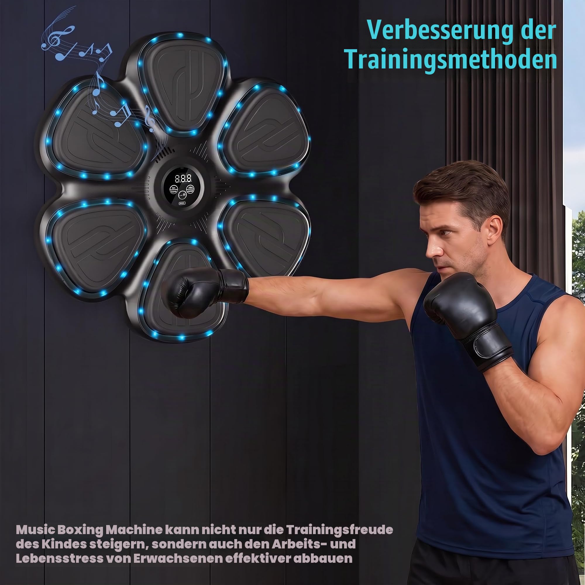 Music Boxing Machine mit LED Licht, Elektronische Boxmaschine