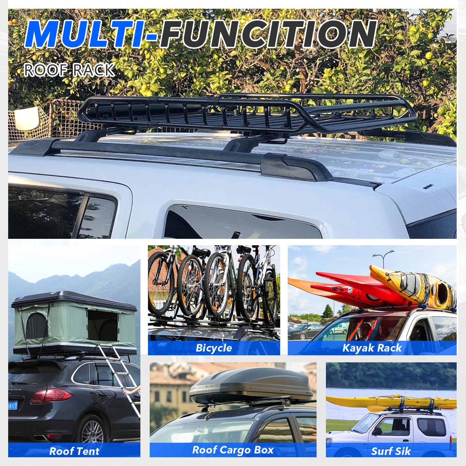 Snapklik.com : 4Pcs Roof Rack Cross Bar Side Rails 2009-2015 For Honda ...