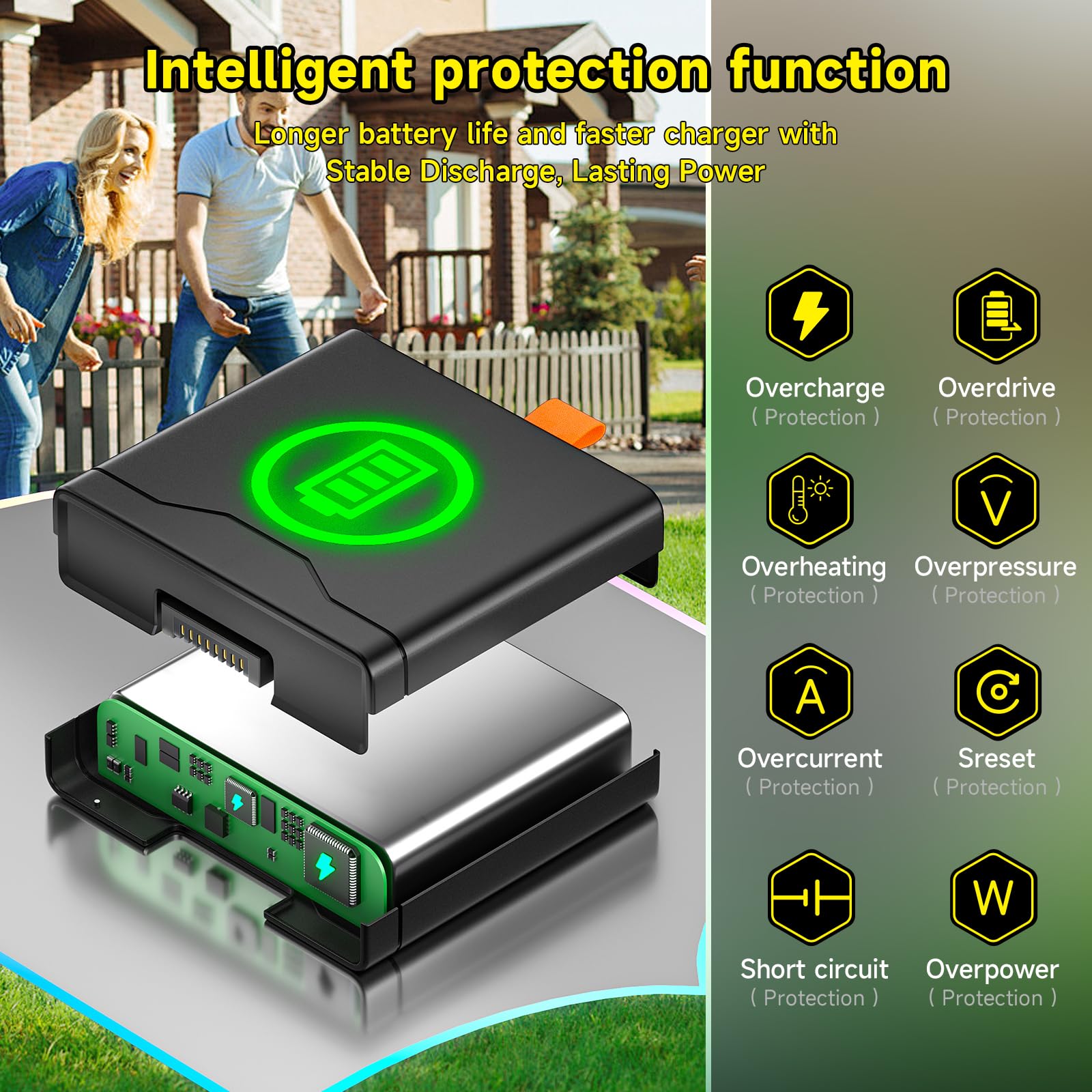 CITYORK Batería de repuesto de 7,4 V/10800 mAh para altavoces Bluetooth JBL Partybox Stage 320 / JBL Xtreme 4, se puede cambiar en segundos para que la fiesta dure el doble de tiempo