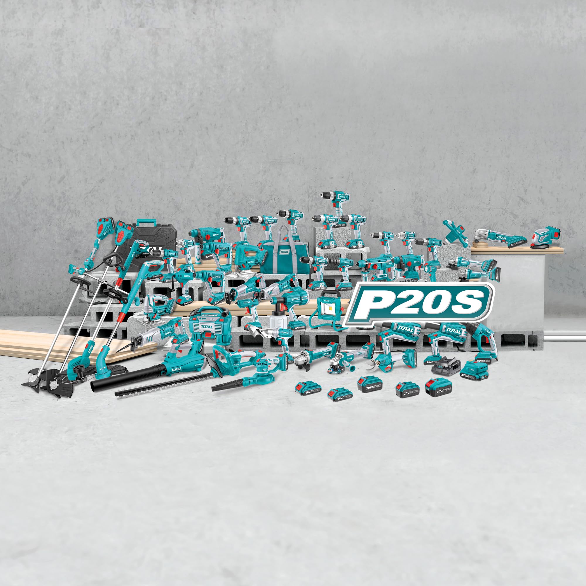 TOTAL - Multiligatrice Delta a batteria 20 V | Levigatrice da 13000 RPM | Raccolta della polvere | Fissaggio rapido e comodo | Senza batteria o caricatore